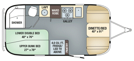 Airstream Flying Cloud 19CBB&nbsp;Bunk Bambi