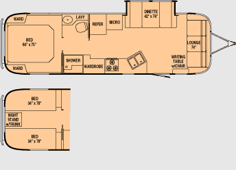 Airstream Classic Slide-Out 30' Floor