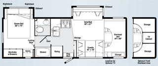 Itasca Spirit 29H Floor Plan