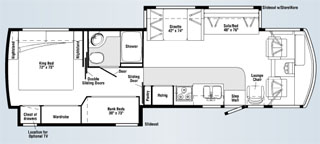 Winnebago Sightseer 35J Floor Plan