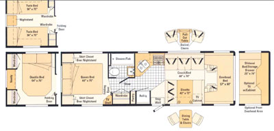 Winnebago Minnie Winnie 31A Floor Plan