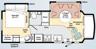 Winnebago Cambria 28B Floor Plan