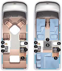 Roadtrek 190-Versatile Floor Plan