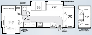 Itasca Spirit 31C Floor Plan