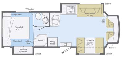 Winnebago Itasca Cambria 30C Floor Plan Winnebago Itasca Cambria 30J Floor Plan