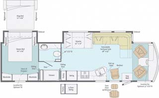 Winnebago Itasca Sunova 36V Floor Plan