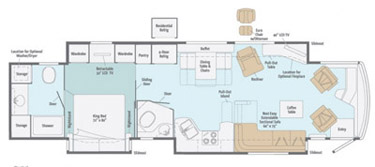 Itasca - 2011 Ellipse 42QD Floor Plan