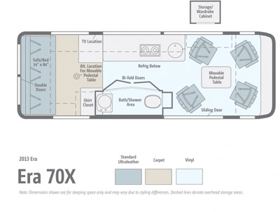 2013 Era 70X RV Floor Plan