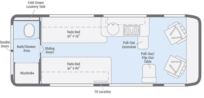 Travato Model 2016 Floorplans