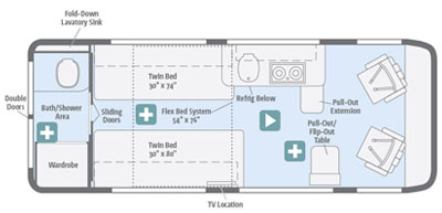 Travato Model 2014 Floorplans