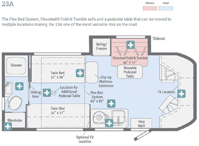 Winnebago Fuse 23A Floor Plan