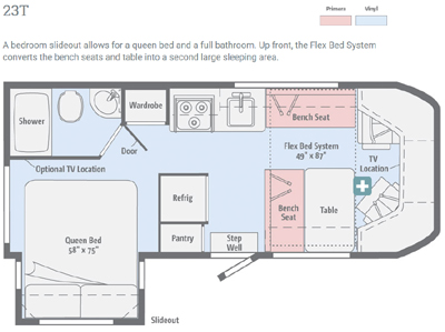 Winnebago Fuse 23T Floor Plan